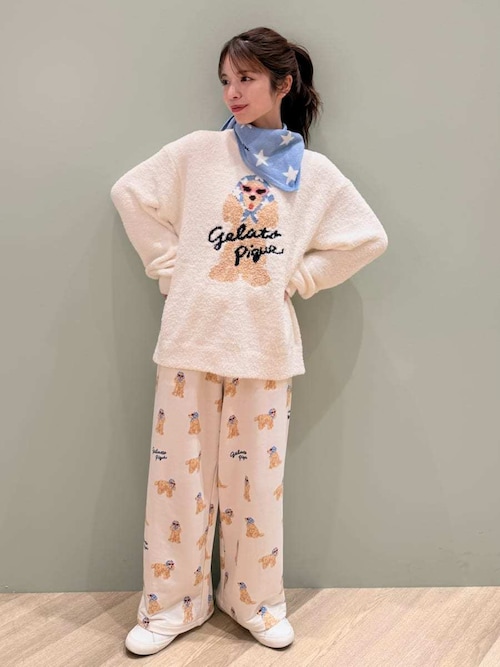 スカーフDOG ジャガードプルオーバー（ルームウェア/パジャマ