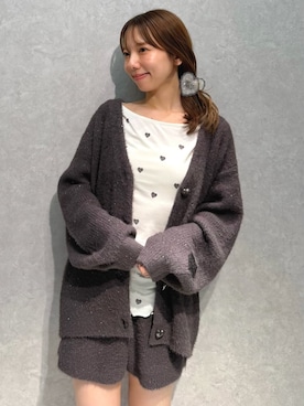 「アイテム（ルームウェア/パジャマ、ホワイト系）」を使った、gelato piqueさん（レディース・156cm）の秋コーディネート