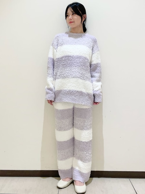 【美品】ジェラートピケ　2ボーダー　プルオーバー＆ロングパンツ·靴下set ジェラートピケ オム GELATO PIQUE HOMME 【ラッピング済み】【HOMME