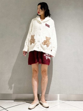 「アイテム（ルームウェア）」を使った、gelato piqueさん（レディース・168cm）の秋コーディネート