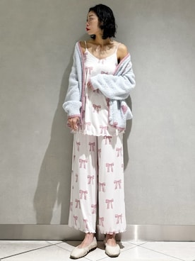 「アイテム（ルームウェア）」を使った、gelato piqueさん（レディース・168cm）の秋コーディネート