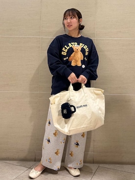 「アイテム（ルームウェア）」を使った、gelato piqueさん（レディース・158cm）の夏コーディネート