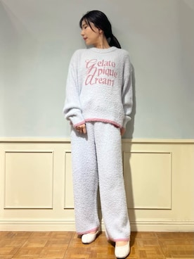 「アイテム（ルームウェア）」を使った、gelato piqueさん（レディース・158cm）の秋コーディネート