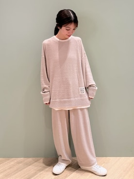 「アイテム（ルームウェア）」を使った、gelato piqueさん（レディース・156cm）の秋コーディネート