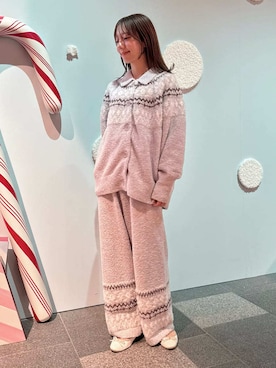 「アイテム（ルームウェア/パジャマ）」を使った、gelato piqueさん（レディース・156cm）の冬コーディネート