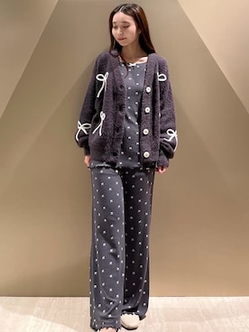 「アイテム（ルームウェア）」を使った、gelato piqueさん（レディース・150cm）の秋コーディネート
