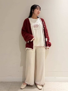 「アイテム（ルームウェア）」を使った、gelato piqueさん（レディース・158cm）の秋コーディネート