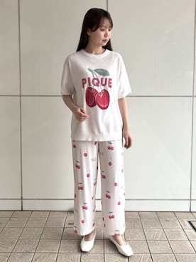 「アイテム（ルームウェア/パジャマ）」を使った、gelato piqueさん（レディース・163cm）の夏コーディネート
