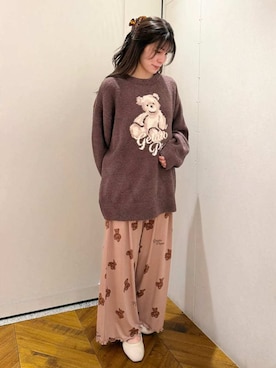 「アイテム（その他ルームウェア）」を使った、gelato piqueさん（レディース・151cm）の秋コーディネート