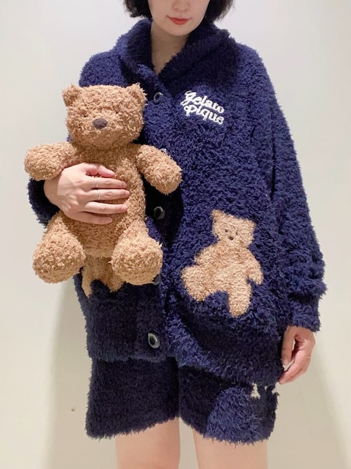 HOLIDAY】ジェラートスノーベアジャガードショールカーディガン