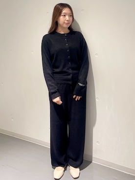 「アイテム（ルームウェア、ブラック系）」を使った、gelato piqueさん（レディース・164cm）の秋コーディネート