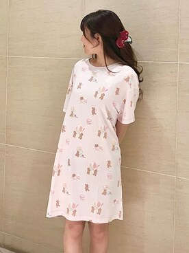 「アイテム（その他ルームウェア、レッド系）」を使った、gelato piqueさん（レディース・156cm）の夏コーディネート