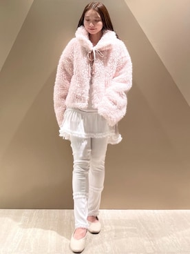 「アイテム（ルームウェア）」を使った、gelato piqueさん（レディース・150cm）の冬コーディネート