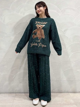 「アイテム（ルームウェア/パジャマ）」を使った、gelato piqueさん（レディース・154cm）の冬コーディネート