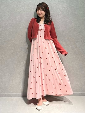 「アイテム（その他ルームウェア、レッド系）」を使った、gelato piqueさん（レディース・152cm）の夏コーディネート