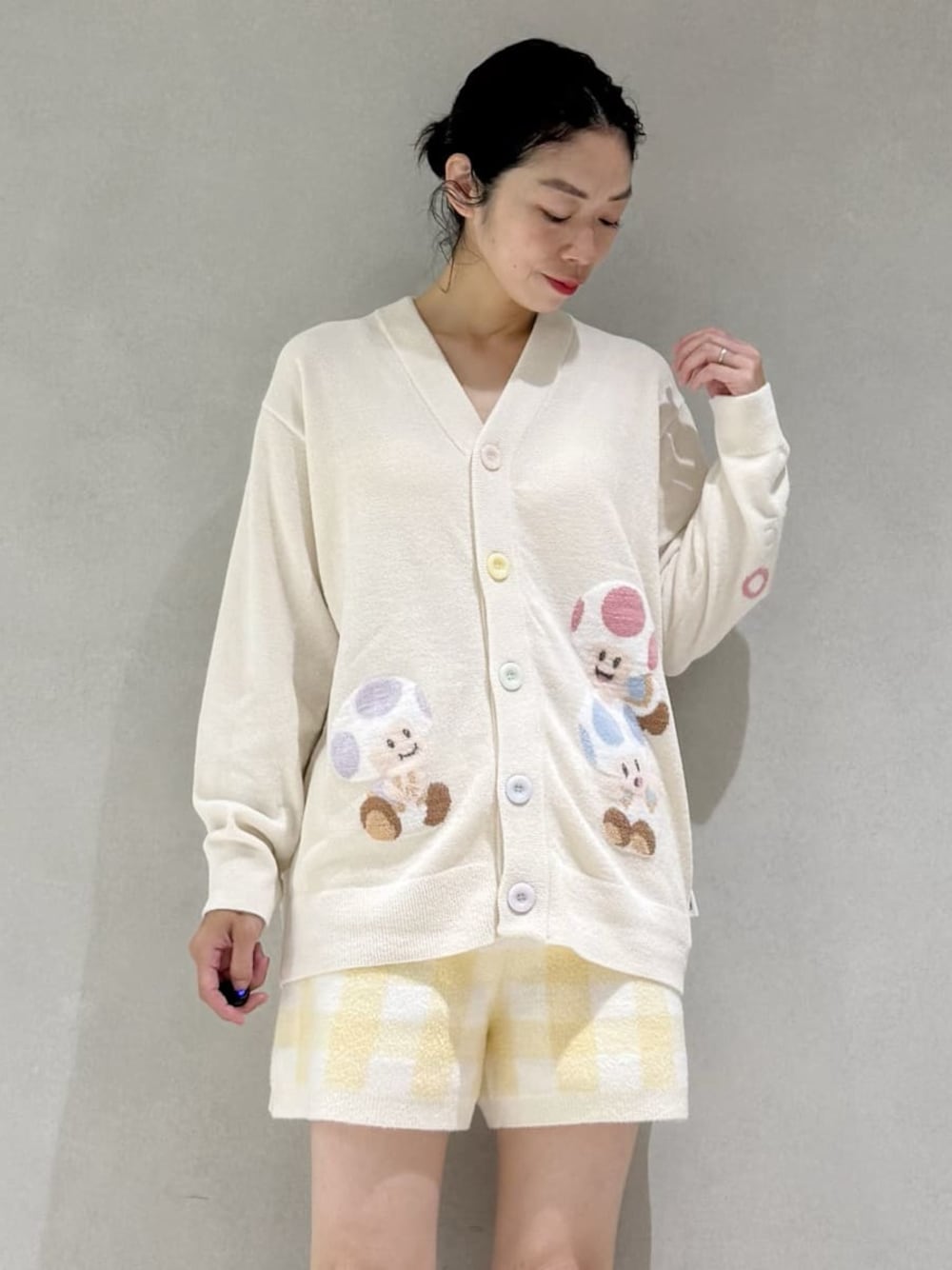 週末限定値下げ【新品未使用】ジェラピケ　キノピオ　カーディガン　S-M gelato pique（ジェラートピケ）の「【スーパーマリオ】【ユニ