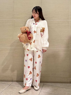 「アイテム（ルームウェア）」を使った、gelato piqueさん（レディース・158cm）の秋コーディネート