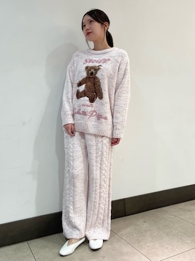 「アイテム（ルームウェア/パジャマ）」を使った、gelato piqueさん（レディース・158cm）の冬コーディネート