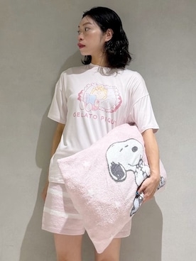 「アイテム（ルームウェア/パジャマ）」を使った、gelato piqueさん（レディース・168cm）の夏コーディネート
