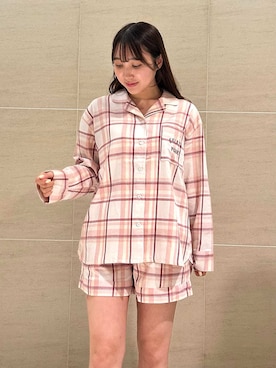 「アイテム（ルームウェア/パジャマ）」を使った、gelato piqueさん（レディース・158cm）の秋コーディネート