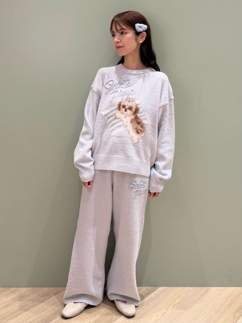 ジェラピケ　ルームウェア ベビモコジャガードプルオーバー＆ロングパンツセット ジェラートピケ gelato pique 【ONLINE限定】シーズージャガード