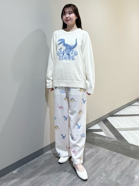 「アイテム（ルームウェア/パジャマ）」を使った、gelato piqueさん（レディース・158cm）の冬コーディネート