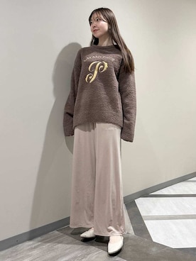「アイテム（ルームウェア/パジャマ）」を使った、gelato piqueさん（レディース・158cm）の冬コーディネート