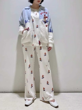 「アイテム（ルームウェア）」を使った、gelato piqueさん（レディース・155cm）の秋コーディネート