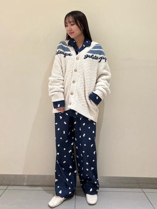 セール】【HOMME】ポップコーン柄シャツ（ルームウェア/パジャマ