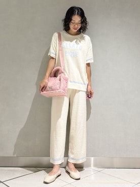 「アイテム（ルームウェア）」を使った、gelato piqueさん（レディース・168cm）の夏コーディネート
