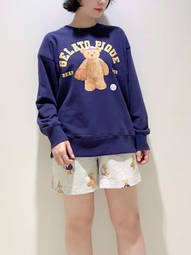 「アイテム（ルームウェア）」を使った、gelato piqueさん（レディース・155cm）の夏コーディネート