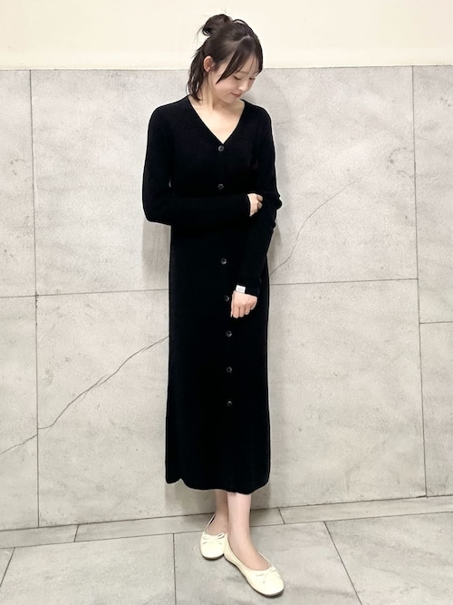 JOEL ROBUCHON】スムーズィーシルク前開きワンピース（ルームウェア