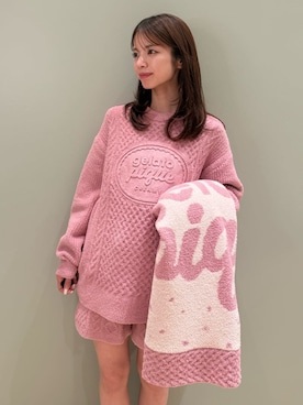 「アイテム（ブランケット）」を使った、gelato piqueさん（レディース・156cm）の冬コーディネート