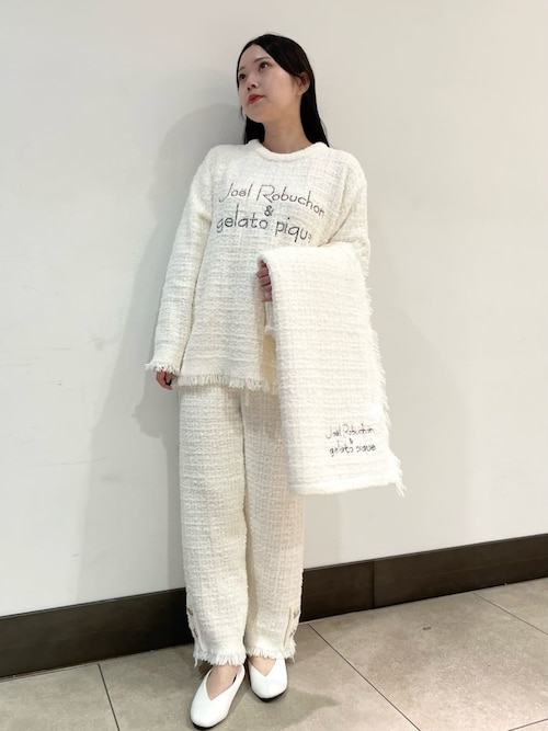 新品未使用 ジェラートピケ【JOEL ROBUCHON】ツイードモコブランケット セール】【JOEL ROBUCHON】ツイードモコブランケット（ブランケット