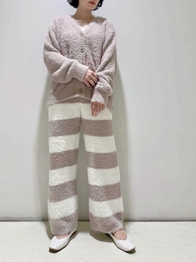 「アイテム（ルームウェア）」を使った、gelato piqueさん（レディース・155cm）の秋コーディネート