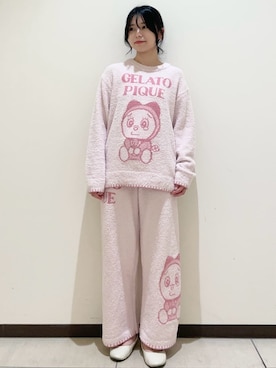「アイテム（ルームウェア/パジャマ）」を使った、gelato piqueさん（レディース・155cm）の冬コーディネート