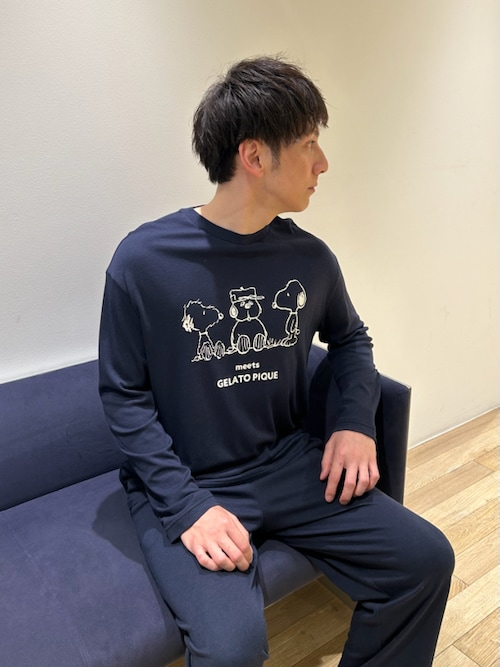 PEANUTS　HOMMEオラフジャガードロングパンツ PEANUTS】【HOMME】オラフジャガードロングパンツ(ロングパンツ