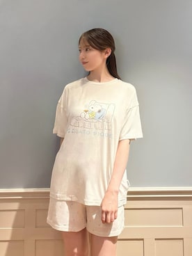 「アイテム（ルームウェア/パジャマ）」を使った、gelato piqueさん（レディース・161cm）の夏コーディネート