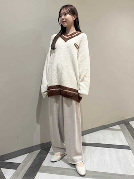 「アイテム（ルームウェア）」を使った、gelato piqueさん（レディース・158cm）の秋コーディネート