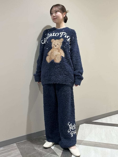 HOLIDAY】【HOMME】ジェラートスノーベアジャガードプルオーバー