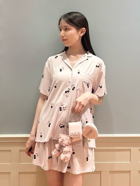 「アイテム（ルームウェア/パジャマ）」を使った、gelato piqueさん（レディース・161cm）の夏コーディネート