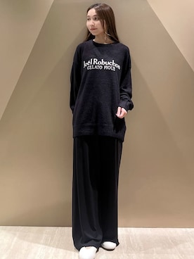「アイテム（ルームウェア、ブラック系）」を使った、gelato piqueさん（レディース・150cm）の秋コーディネート
