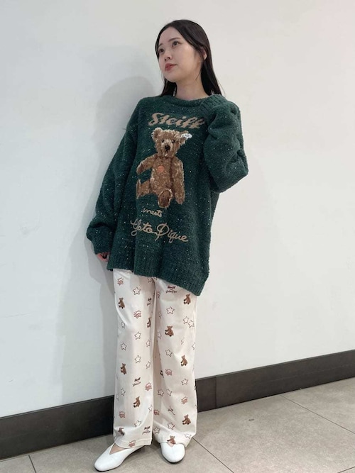 Steiff】【HOMME】パウダーネップジャガードプルオーバー（ルーム