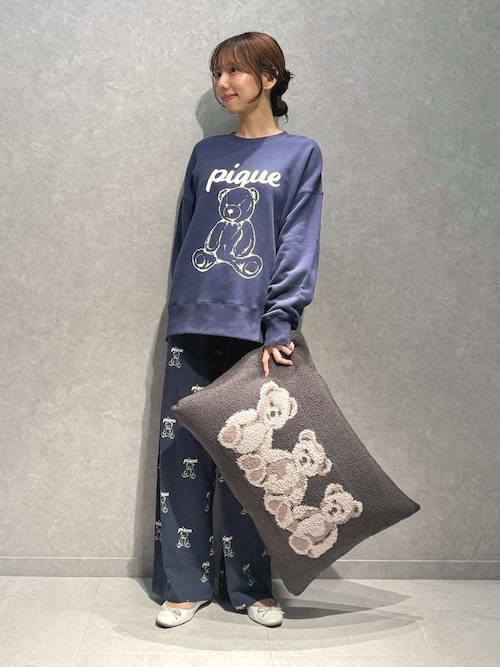 UNISEX】裏毛ワンポイントプルオーバー（ルームウェア/パジャマ