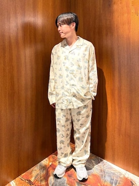 「アイテム（ルームウェア）」を使った、gelato piqueさん（メンズ・163cm）の秋コーディネート