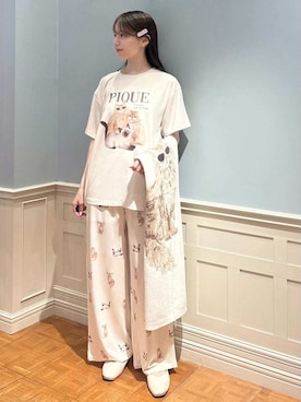 「アイテム（インテリア）」を使った、gelato piqueさん（レディース・161cm）の春コーディネート