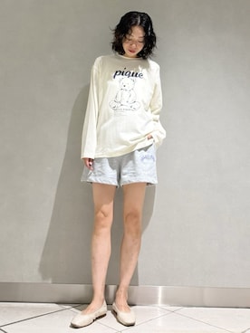 「アイテム（ルームウェア）」を使った、gelato piqueさん（レディース・168cm）の秋コーディネート