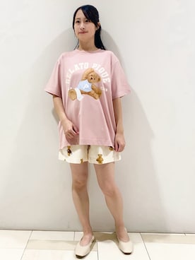 「アイテム（ルームウェア）」を使った、gelato piqueさん（レディース・150cm）の夏コーディネート