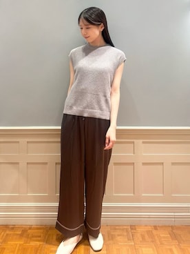 「アイテム（ルームウェア、グレー系）」を使った、gelato piqueさん（レディース・161cm）の夏コーディネート