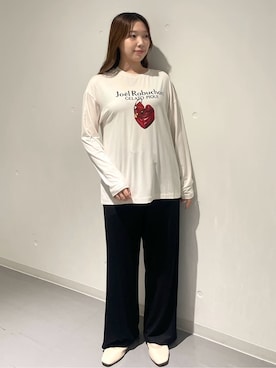 「アイテム（ルームウェア、ブラック系）」を使った、gelato piqueさん（レディース・164cm）の秋コーディネート